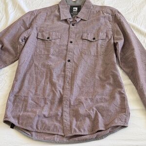 Quicksilver Men’s button down dress shirt size M